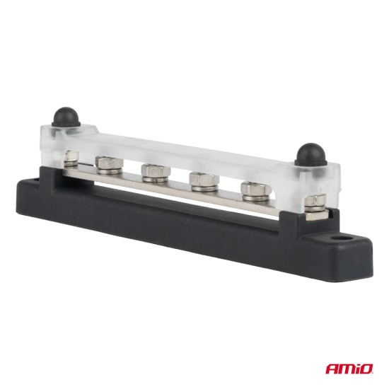 Amio - ΜΠΑΡΑ ΚΑΛΩΔΙΩΝ / ΤΕΡΜΑΤΙΚΟ 4 ΘΕΣΕΩΝ M6 max 48V - 1 Τεμ. (03808/AM)