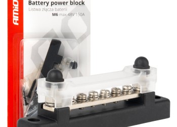 Amio - ΜΠΑΡΑ ΚΑΛΩΔΙΩΝ / ΤΕΡΜΑΤΙΚΟ 6 ΘΕΣΕΩΝ M6 max 48V - 1 Τεμ. (03809/AM)