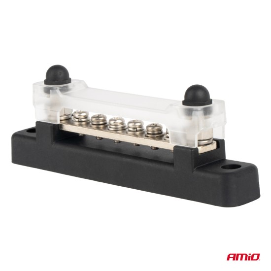 Amio - ΜΠΑΡΑ ΚΑΛΩΔΙΩΝ / ΤΕΡΜΑΤΙΚΟ 6 ΘΕΣΕΩΝ M6 max 48V - 1 Τεμ. (03809/AM)