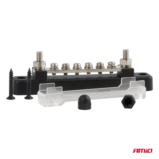 Amio - ΜΠΑΡΑ ΚΑΛΩΔΙΩΝ / ΤΕΡΜΑΤΙΚΟ 6 ΘΕΣΕΩΝ M6 max 48V - 1 Τεμ. (03809/AM)