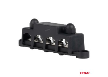 Amio - ΜΠΑΡΑ ΚΑΛΩΔΙΩΝ / ΤΕΡΜΑΤΙΚΟ 4 ΘΕΣΕΩΝ M10 max 48V - 1 Τεμ. (03811/AM)