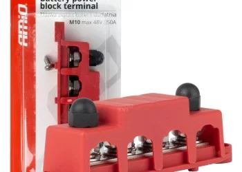 Amio - ΜΠΑΡΑ ΚΑΛΩΔΙΩΝ / ΤΕΡΜΑΤΙΚΟ 4 ΘΕΣΕΩΝ max 48V - 1 Τεμ. (03812/AM)