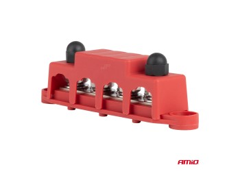 Amio - ΜΠΑΡΑ ΚΑΛΩΔΙΩΝ / ΤΕΡΜΑΤΙΚΟ 4 ΘΕΣΕΩΝ max 48V - 1 Τεμ. (03812/AM)