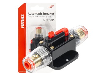 Amio - ΔΙΑΚΟΠΤΗΣ ΑΣΦΑΛΕΙΑΣ ΚΥΚΛΩΜΑΤΟΣ 12/24/36/48V 30A - 1 Τεμ. (03816/AM)