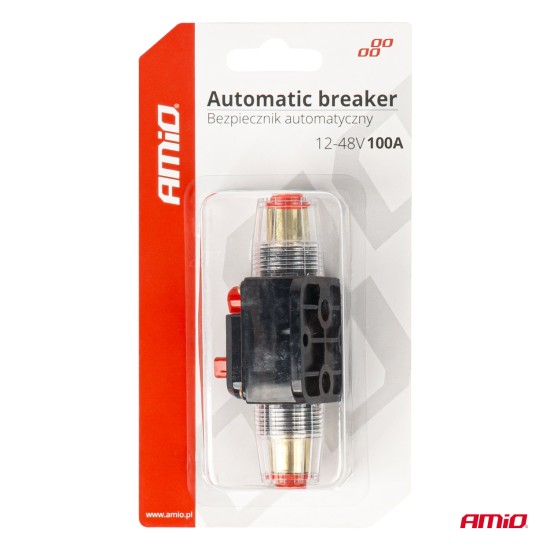 Amio - ΔΙΑΚΟΠΤΗΣ ΑΣΦΑΛΕΙΑΣ ΚΥΚΛΩΜΑΤΟΣ 12/24/36/48V 100A - 1 Τεμ. (03821/AM)