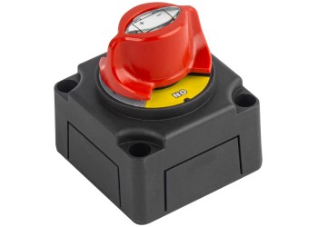 Amio - ΔΙΑΚΟΠΤΗΣ POWER-OFF ΜΠΑΤΑΡΙΑΣ ΣΕ ΒΑΣΗ 12-48V 300A ΜΑΥΡΟ/ΚΟΚΚΙΝΟ - 1 Τεμ. (03838/AM)