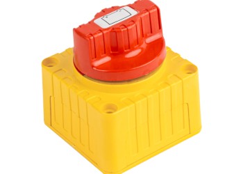 Amio - ΔΙΑΚΟΠΤΗΣ POWER-OFF ΜΠΑΤΑΡΙΑΣ ΣΕ ΒΑΣΗ 12-48V 300A ΜΑΥΡΟ/ΧΡΥΣΟ - 1 Τεμ. (03839/AM)