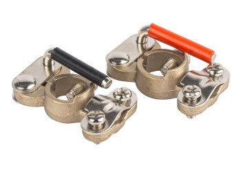 Amio - ΠΟΛΟΙ ΜΠΑΤΑΡΙΑΣ ΤΑΧΕΙΑΣ ΑΠΕΛΕΥΘΕΡΩΣΗΣ ΧΑΛΚΟΥ 600A PLUS MINUS - 2 Τεμ. (03846/AM)