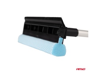 Amio - ΚΑΘΑΡΙΣΤΗΡΑΣ ΤΖΑΜΙΩΝ ΜΕ ΣΦΟΥΓΓΑΡΙ & ΚΟΝΤΑΡΙ ΑΛΟΥΜΙΝΙΟΥ ΤΗΛΕΣΚΟΠΙΚΟ 46-70cm - 1 Τεμ. (03854/AM)