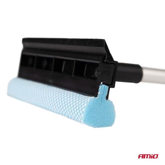 Amio - ΚΑΘΑΡΙΣΤΗΡΑΣ ΤΖΑΜΙΩΝ ΜΕ ΣΦΟΥΓΓΑΡΙ & ΚΟΝΤΑΡΙ ΑΛΟΥΜΙΝΙΟΥ ΤΗΛΕΣΚΟΠΙΚΟ 59-100cm - 1 Τεμ. (03855/AM)