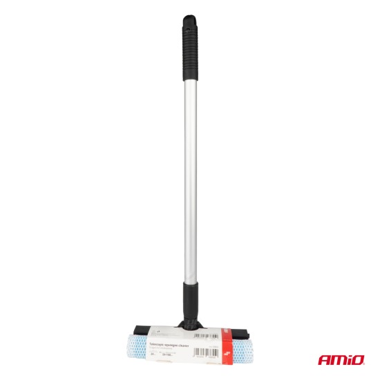 Amio - ΚΑΘΑΡΙΣΤΗΡΑΣ ΤΖΑΜΙΩΝ ΜΕ ΣΦΟΥΓΓΑΡΙ & ΚΟΝΤΑΡΙ ΑΛΟΥΜΙΝΙΟΥ ΤΗΛΕΣΚΟΠΙΚΟ 59-100cm - 1 Τεμ. (03855/AM)