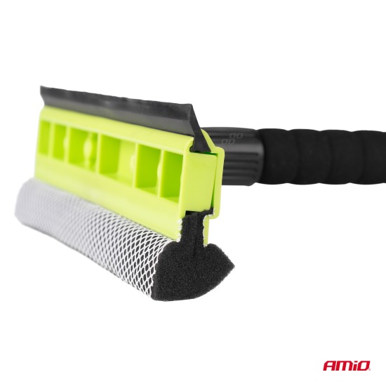 Amio - ΚΑΘΑΡΙΣΤΗΡΑΣ ΤΖΑΜΙΩΝ ΜΕ ΣΦΟΥΓΓΑΡΙ & ΚΟΝΤΑΡΙ ΑΛΟΥΜΙΝΙΟΥ ΤΗΛΕΣΚΟΠΙΚΟ 55-80cm - 1 Τεμ. (03856/AM)