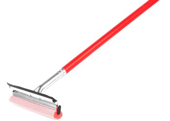 Amio - ΚΑΘΑΡΙΣΤΗΡΑΣ ΤΖΑΜΙΩΝ ΜΕ ΣΦΟΥΓΓΑΡΙ & ΚΟΝΤΑΡΙ ΑΛΟΥΜΙΝΙΟΥ 60cm - 1 Τεμ. (03857/AM)