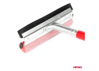 Amio - ΚΑΘΑΡΙΣΤΗΡΑΣ ΤΖΑΜΙΩΝ ΜΕ ΣΦΟΥΓΓΑΡΙ & ΚΟΝΤΑΡΙ ΑΛΟΥΜΙΝΙΟΥ 60cm - 1 Τεμ. (03857/AM)