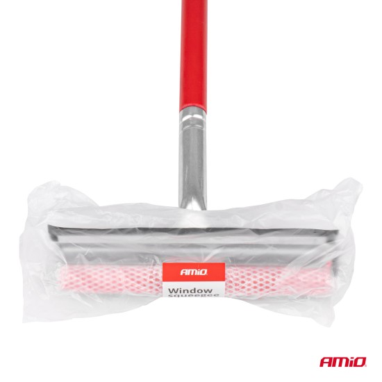 Amio - ΚΑΘΑΡΙΣΤΗΡΑΣ ΤΖΑΜΙΩΝ ΜΕ ΣΦΟΥΓΓΑΡΙ & ΚΟΝΤΑΡΙ ΑΛΟΥΜΙΝΙΟΥ 60cm - 1 Τεμ. (03857/AM)