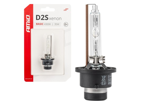 Amio - ΑΝΤΑΛΛΑΚΤΙΚΗ ΛΑΜΠΑ ΧΕΝΟΝ BASIC D2S 12V 4.300k 35W BLISTER CARD - 1 ΤΕΜ. (03860/AM)
