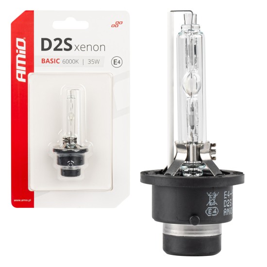Amio - ΑΝΤΑΛΛΑΚΤΙΚΗ ΛΑΜΠΑ ΧΕΝΟΝ BASIC D2S 12V 6.000k 35W BLISTER CARD - 1 ΤΕΜ. (03861/AM)
