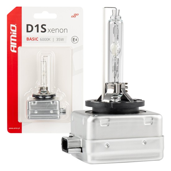 Amio - ΑΝΤΑΛΛΑΚΤΙΚΗ ΛΑΜΠΑ ΧΕΝΟΝ BASIC D1S 12V 6.000k 35W BLISTER CARD - 1 ΤΕΜ. (03864/AM)