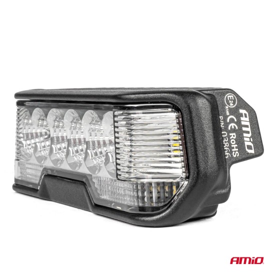Amio - ΠΡΟΒΟΛΕΑΣ ΟΔΗΓΗΣΗΣ IP67 10-30V - 31W - 4000K - 6 LED 163x45x60 mm 3 ΛΕΙΤΟΥΡΓΙΩΝ - 1 ΤΕΜ. (03866/AM)