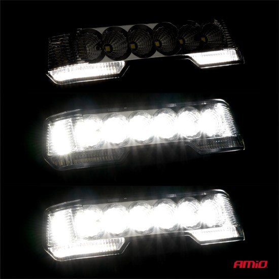 Amio - ΠΡΟΒΟΛΕΑΣ ΟΔΗΓΗΣΗΣ IP67 10-30V - 31W - 4000K - 6 LED 163x45x60 mm 3 ΛΕΙΤΟΥΡΓΙΩΝ - 1 ΤΕΜ. (03866/AM)