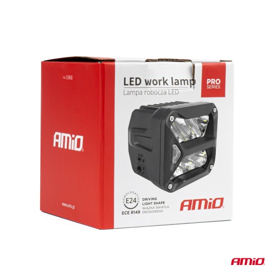 Amio - ΠΡΟΒΟΛΕΑΣ ΟΔΗΓΗΣΗΣ LED PRO IP67 10-30V 58W ΤΕΤΡΑΓΩΝΟΣ 107x102x86mm - 1 ΤΕΜ. (03868/AM)