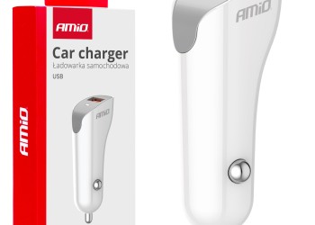 Amio - ΦΟΡΤΙΣΤΗΣ ΑΝΑΠΤΗΡΑ 12/24V ΜΕ 1 ΘΥΡΑ USB 10.5W 5V/2.1A ΛΕΥΚΟΣ - 1 Τεμ. (03873/AM)