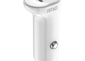 Amio - ΦΟΡΤΙΣΤΗΣ ΑΝΑΠΤΗΡΑ 12/24V ΜΕ 2 ΘΥΡΕΣ USB-C+USB 20W 5V/3AQC ΤΑΧΕΙΑΣ ΦΟΡΤΙΣΗΣ ΛΕΥΚΟΣ - 1 Τεμ. (03875/AM)