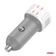 Amio - ΦΟΡΤΙΣΤΗΣ ΑΝΑΠΤΗΡΑ 12/24V ΜΕ 2 ΘΥΡΕΣ USB-C+USB 20W 5V/3AQC ΤΑΧΕΙΑΣ ΦΟΡΤΙΣΗΣ ΛΕΥΚΟΣ - 1 Τεμ. (03882/AM)