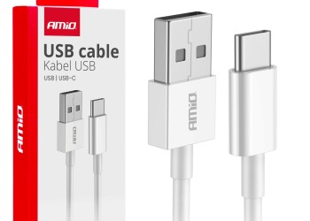 Amio - ΚΑΛΩΔΙΑ ΦΟΡΤΙΣΗΣ ΚΑΙ ΜΕΤΑΦΟΡΑΣ ΔΕΔΟΜΕΝΩΝ ΑΠΟ USB TYPE A ΣΕ USB TYPE C 100CM 2A ΑΣΗΜΙ - 1 ΤΕΜ. (03893/AM)