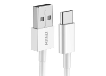 Amio - ΚΑΛΩΔΙΑ ΦΟΡΤΙΣΗΣ ΚΑΙ ΜΕΤΑΦΟΡΑΣ ΔΕΔΟΜΕΝΩΝ ΑΠΟ USB TYPE A ΣΕ USB TYPE C 100CM 2A ΑΣΗΜΙ - 1 ΤΕΜ. (03893/AM)