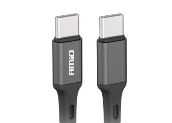 Amio - ΚΑΛΩΔΙΟ ΦΟΡΤΙΣΗΣ ΚΑΙ ΜΕΤΑΦΟΡΑΣ ΔΕΔΟΜΕΝΩΝ ΑΠΟ USB TYPE C ΣΕ USB TYPE C 100CM 60W ΜΑΥΡΟ - 1 ΤΕΜ. (03902/AM)