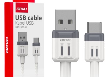 Amio - ΚΑΛΩΔΙΟ ΦΟΡΤΙΣΗΣ ΚΑΙ ΜΕΤΑΦΟΡΑΣ ΔΕΔΟΜΕΝΩΝ ΑΠΟ USB TYPE A ΣΕ USB TYPE C 100CM 3A ΛΕΥΚΟ - 1 ΤΕΜ. (03905/AM)