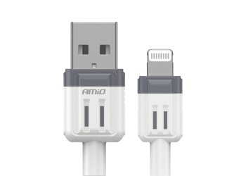 Amio - ΚΑΛΩΔΙΟ ΦΟΡΤΙΣΗΣ ΚΑΙ ΜΕΤΑΦΟΡΑΣ ΔΕΔΟΜΕΝΩΝ ΑΠΟ USB TYPE A ΣΕ APPLE LIGHTING 100CM 3A - 1 ΤΕΜ. (03907/AM)