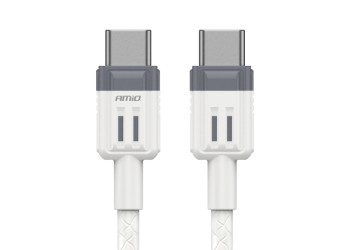 Amio - ΚΑΛΩΔΙΟ ΦΟΡΤΙΣΗΣ ΚΑΙ ΜΕΤΑΦΟΡΑΣ ΔΕΔΟΜΕΝΩΝ ΑΠΟ USB TYPE C ΣΕ USB TYPE C 200CM 60W - 1 ΤΕΜ. (03909/AM)