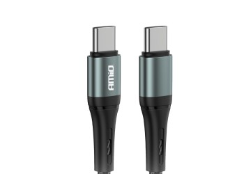 Amio - ΚΑΛΩΔΙΟ ΦΟΡΤΙΣΗΣ ΚΑΙ ΜΕΤΑΦΟΡΑΣ ΔΕΔΟΜΕΝΩΝ ΑΠΟ USB TYPE C ΣΕ USB TYPE C 200CM 60W ΜΑΥΡΟ - 1 ΤΕΜ. (03915/AM)