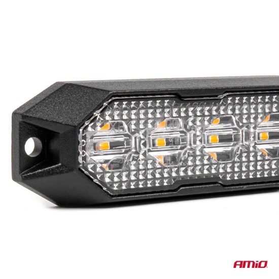 Amio - ΣΤΡΟΜΠΟ 12/24V 4xSMD LED 12W (4x3W) R65 R10 IP6K9K 95x30mm - 1 ΤΕΜ. (03929/AM)