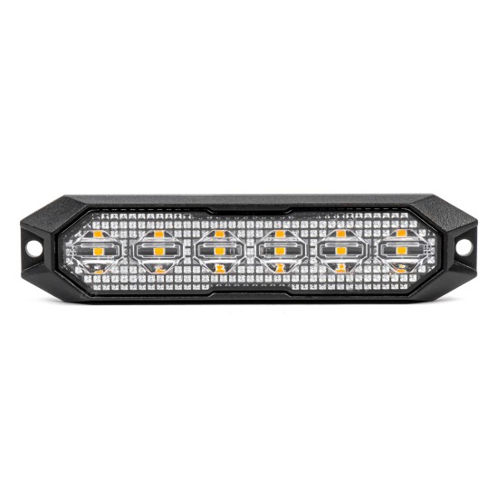 Amio - ΣΤΡΟΜΠΟ 12/24V 6xSMD LED 18W (6x3W) R65 R10 IP68 IP6K9K 122x30mm - 1 ΤΕΜ. (03930/AM)