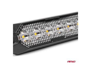 Amio - ΣΤΡΟΜΠΟ 12/24V 6xSMD LED 18W (6x3W) R65 R10 IP68 IP6K9K 122x30mm - 1 ΤΕΜ. (03930/AM)