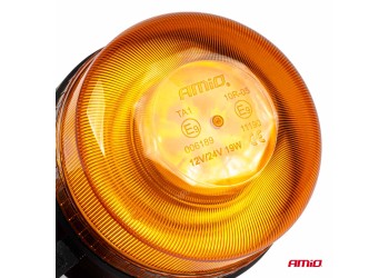 Amio - ΦΑΡΟΣ 12/24V ΠΟΡΤΟΚΑΛΙ 36xSMD LED ΜΑΓΝΗΤΙΚΟΣ ΕΠΑΝΑΦΟΡΤΙΖΟΜΕΝΟΣ ΑΣΥΡΜΑΤΟΣ R65 R10 IP66 123x110mm - 1 ΤΕΜ. (03931/AM)