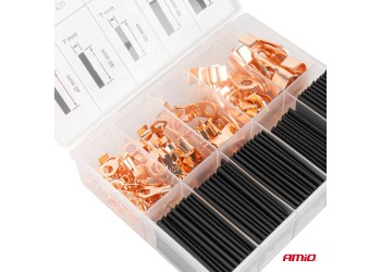 Amio - ΦΙΣΑΚΙΑ/ΣΥΝΔΕΣΜΟΙ/ΑΚΡΟΔΕΚΤΕΣ ΚΑΛΩΔΙΩΝ & ΘΕΡΜΟΣΥΣΤΕΛΛΟΜΕΝΟΙ ΣΩΛΗΝΕΣ/ΜΟΝΩΤΙΚΑ ΚΑΛΩΔΙΩΝ - KIT 80 ΤΕΜ. (03933/AM)