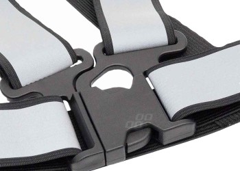 Amio - ΖΩΝΗ ΑΣΦΑΛΕΙΑΣ ΑΝΑΚΛΑΣΤΙΚΗ ΜΕ ΧΙΑΣΤΙ ΤΙΡΑΝΤΕΣ ΜΑΥΡΟ (ΦΩΣΦΟΡΙΖΕ/ΠΟΛΥΕΣΤΕΡΙΚΟ) - 1 ΤΕΜ. (03938/AM)