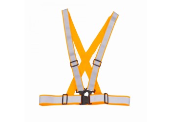 Amio - ΖΩΝΗ ΑΣΦΑΛΕΙΑΣ ΑΝΑΚΛΑΣΤΙΚΗ ΜΕ ΧΙΑΣΤΙ ΤΙΡΑΝΤΕΣ ΠΟΡΤΟΚΑΛΙ (ΦΩΣΦΟΡΙΖΕ/ΠΟΛΥΕΣΤΕΡΙΚΟ) - 1 ΤΕΜ. (03939/AM)