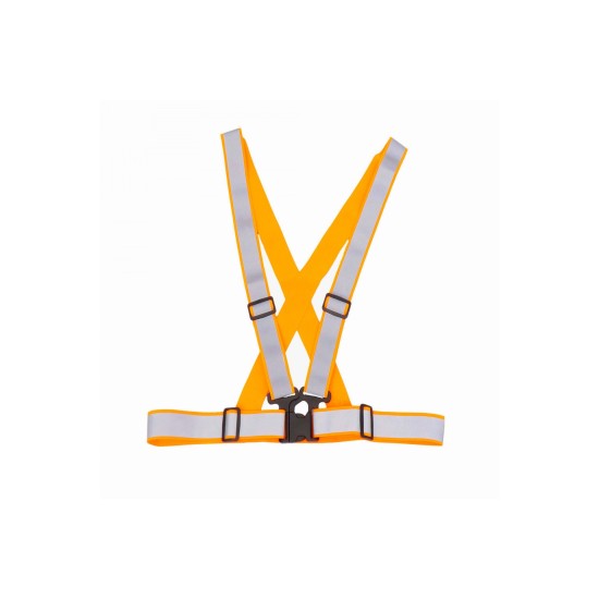 Amio - ΖΩΝΗ ΑΣΦΑΛΕΙΑΣ ΑΝΑΚΛΑΣΤΙΚΗ ΜΕ ΧΙΑΣΤΙ ΤΙΡΑΝΤΕΣ ΠΟΡΤΟΚΑΛΙ (ΦΩΣΦΟΡΙΖΕ/ΠΟΛΥΕΣΤΕΡΙΚΟ) - 1 ΤΕΜ. (03939/AM)