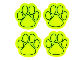 Amio - ΑΥΤΟΚΟΛΛΗΤΑ "ΠΑΤΟΥΣΕΣ" ΚΙΤΡΙΝΟ ΦΩΣΦΟΡΙΖΕ - 4 τεμ. (03940/AM)