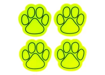 Amio - ΑΥΤΟΚΟΛΛΗΤΑ "ΠΑΤΟΥΣΕΣ" ΚΙΤΡΙΝΟ ΦΩΣΦΟΡΙΖΕ - 4 τεμ. (03940/AM)