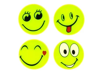 Amio - ΑΝΑΚΛΑΣΤΙΚΑ ΑΥΤΟΚΟΛΛΗΤΑ PVC ΧΑΜΟΓΕΛΑΣΤΕΣ ΦΑΤΣΕΣ/SMILES - 4 τεμ. (03941/AM)