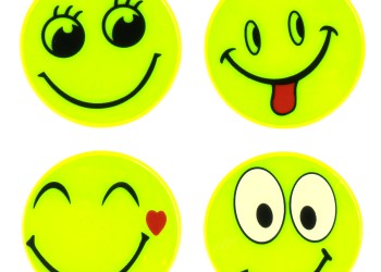 Amio - ΑΝΑΚΛΑΣΤΙΚΑ ΑΥΤΟΚΟΛΛΗΤΑ PVC ΧΑΜΟΓΕΛΑΣΤΕΣ ΦΑΤΣΕΣ/SMILES - 4 τεμ. (03941/AM)