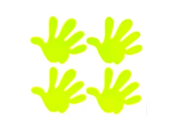 Amio - ΑΝΑΚΛΑΣΤΙΚΑ ΑΥΤΟΚΟΛΛΗΤΑ PVC ΠΑΛΑΜΕΣ ΧΕΡΙΩΝ/HANDS - 4 τεμ. (03942/AM)