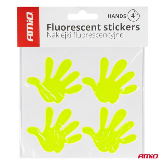 Amio - ΑΝΑΚΛΑΣΤΙΚΑ ΑΥΤΟΚΟΛΛΗΤΑ PVC ΠΑΛΑΜΕΣ ΧΕΡΙΩΝ/HANDS - 4 τεμ. (03942/AM)