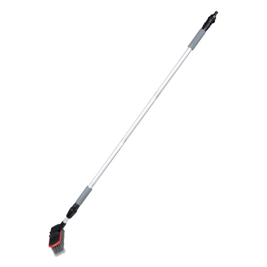 Amio - ΒΟΥΡΤΣΑ ΠΛΥΣΙΜΑΤΟΣ ΜΕ ΤΗΛΕΣΚΟΠΙΚΟ ΚΟΝΤΑΡΙ 171-300cm & ΑΝΤΑΠΤΟΡΑ ΓΙΑ ΠΑΡΟΧΗ ΝΕΡΟΥ​ - 1 TEM. (03952/AM)